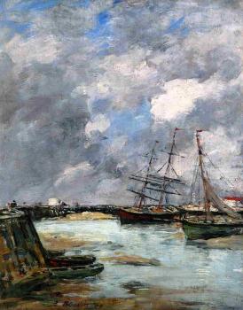 尤金 佈丹 Trouville, the Jettys, Low Tide 尤金 佈丹 Trouville, the Jettys, Low Tide